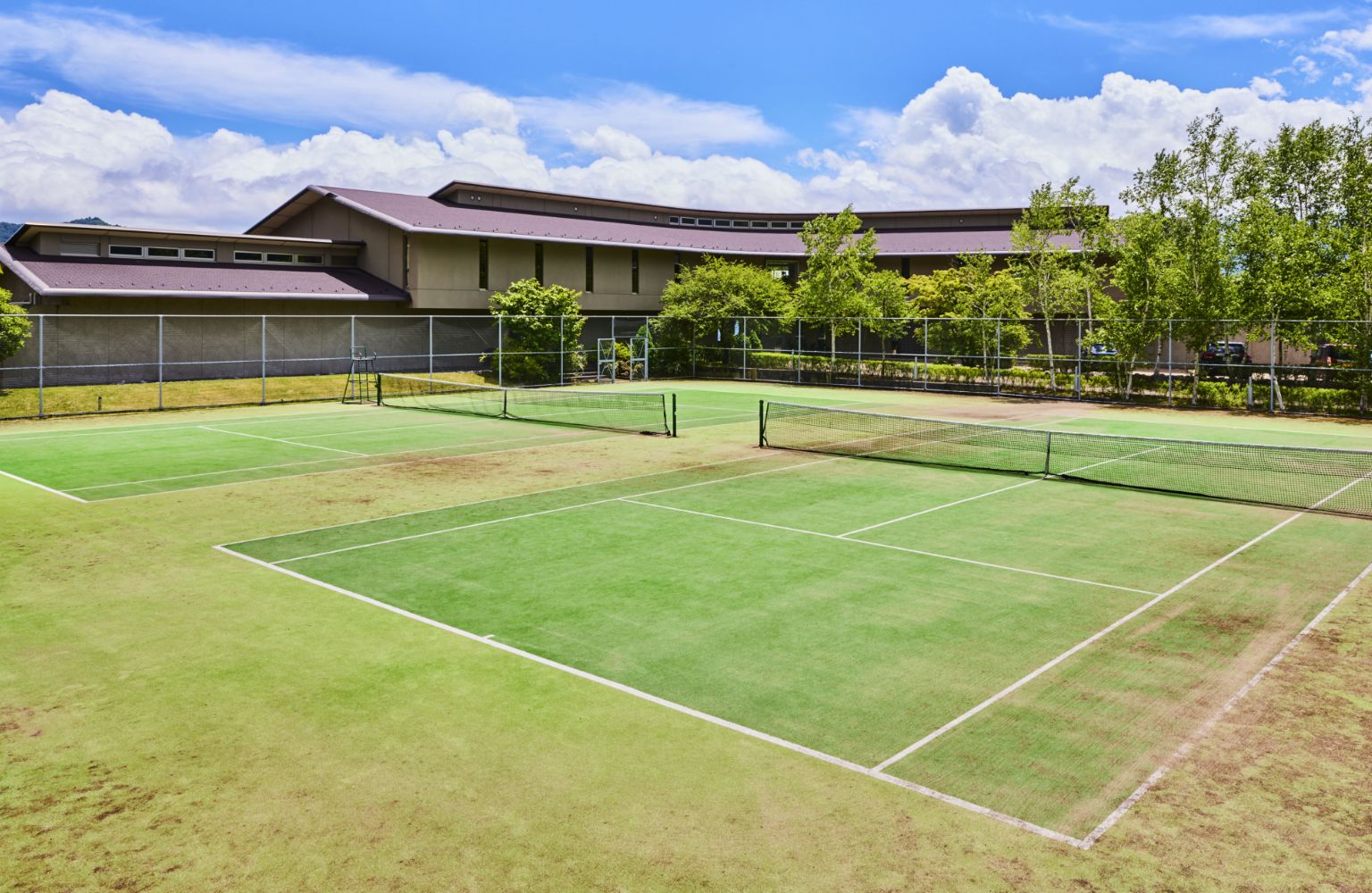 河口湖保養所 テニスコート