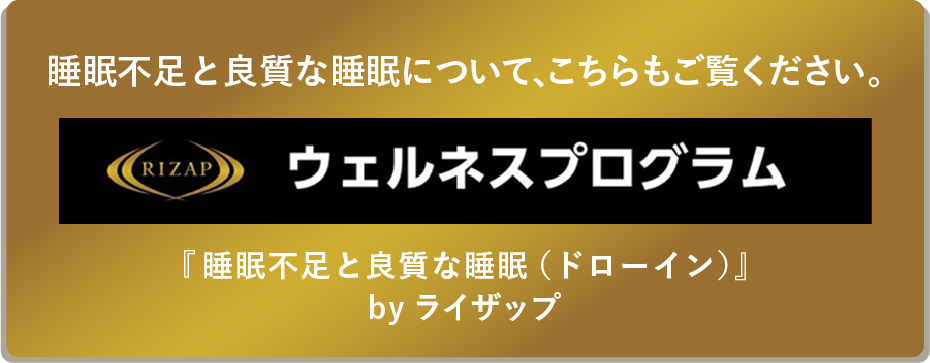 RIZAP/ウェルネスプログラム